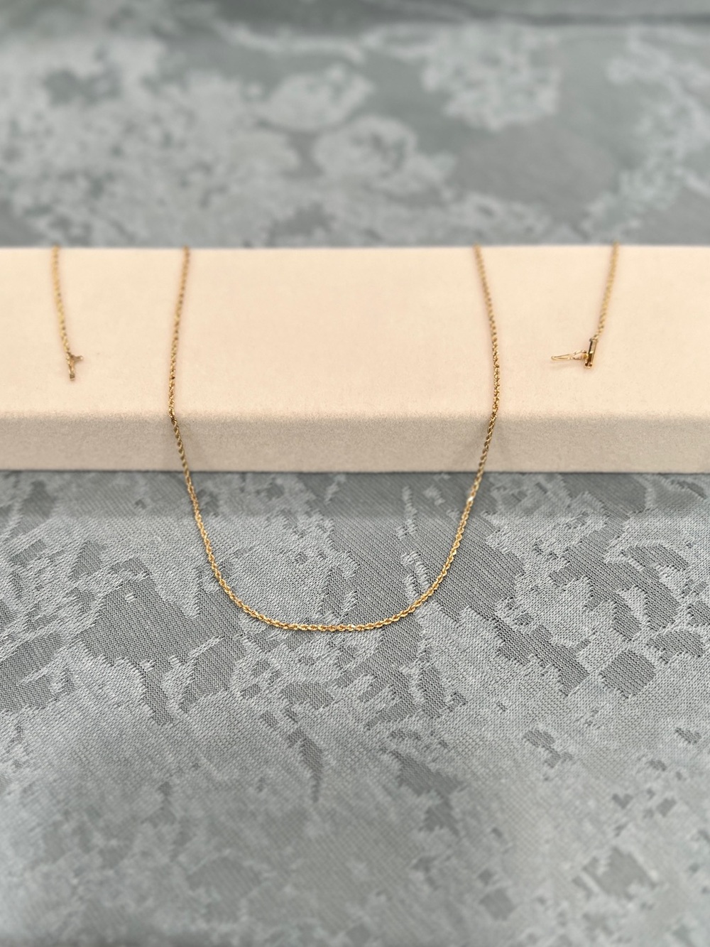 10K Gold 22in 1mm Rope Chain Necklace Women/Men - Picture 6 of 11